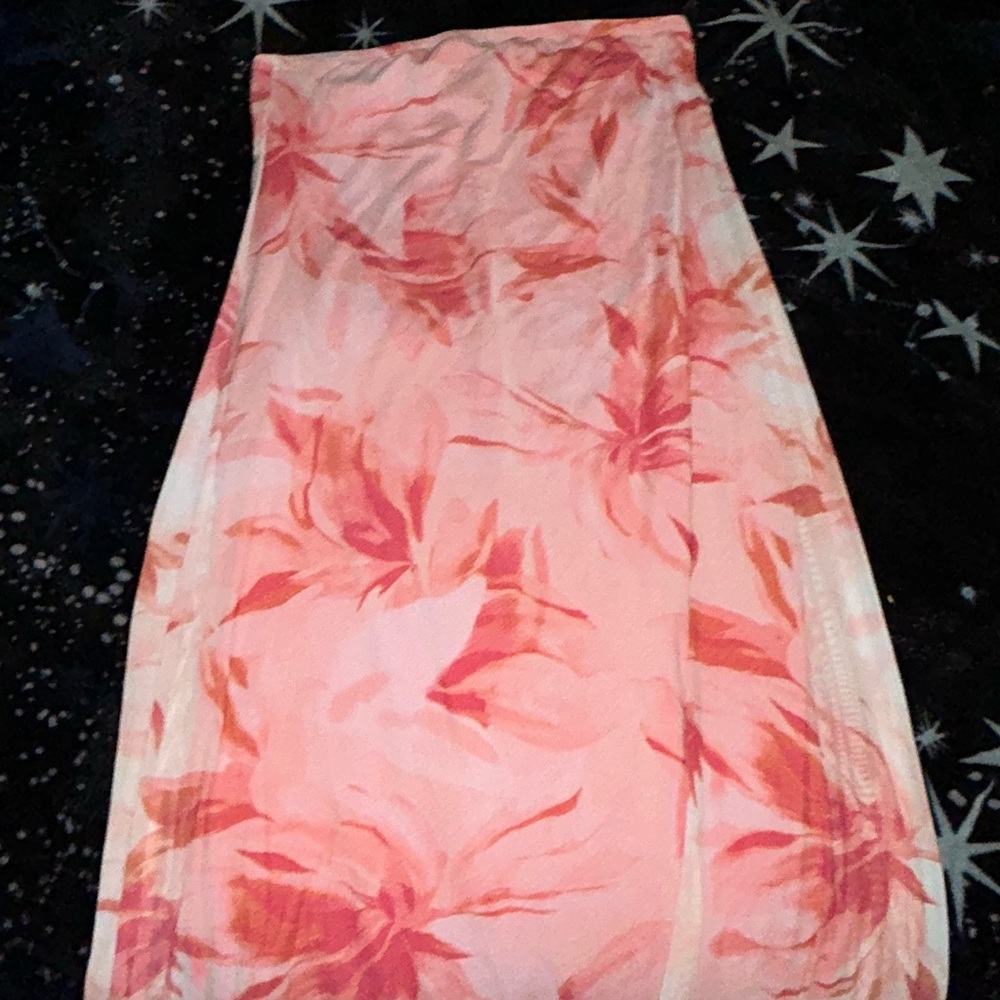 Floral Pink and White Dress